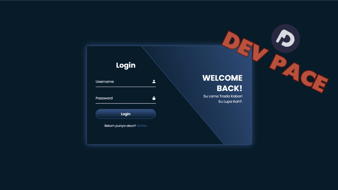 Login Animasi Versi 1